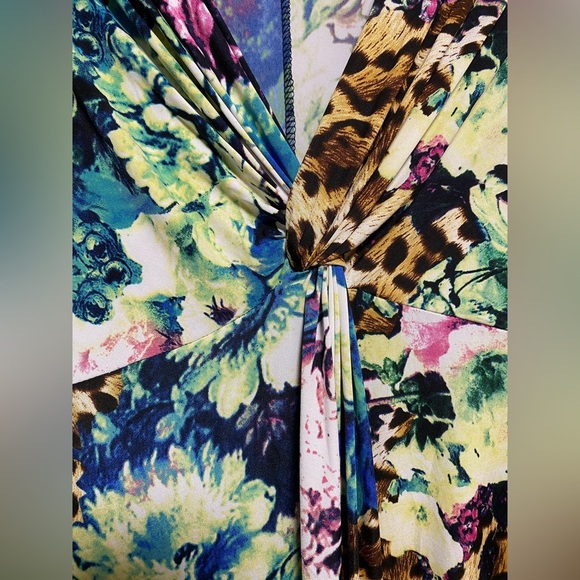 BOSTON PROPER MAXI FAUX WRAP DRESS GORGEOUS - SIZE XXS - EUC - Picture 3 of 8